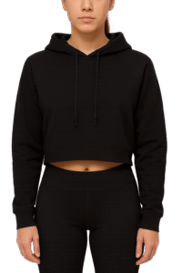 Custom crop hoodie for women with private label OEM manufacturing
