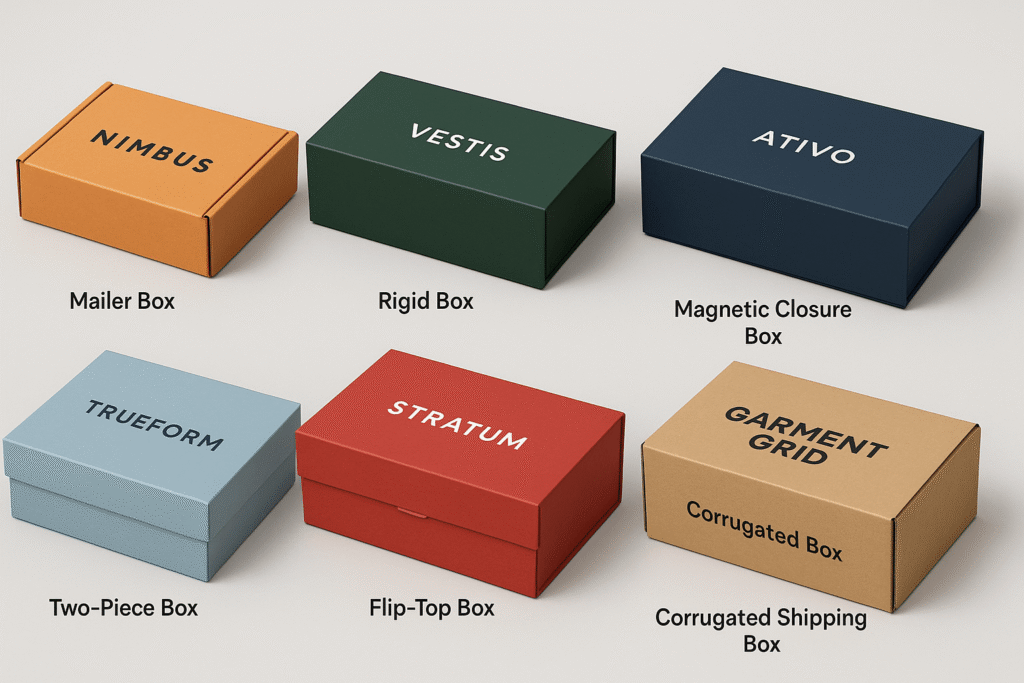Custom boxes for clothing and accessories