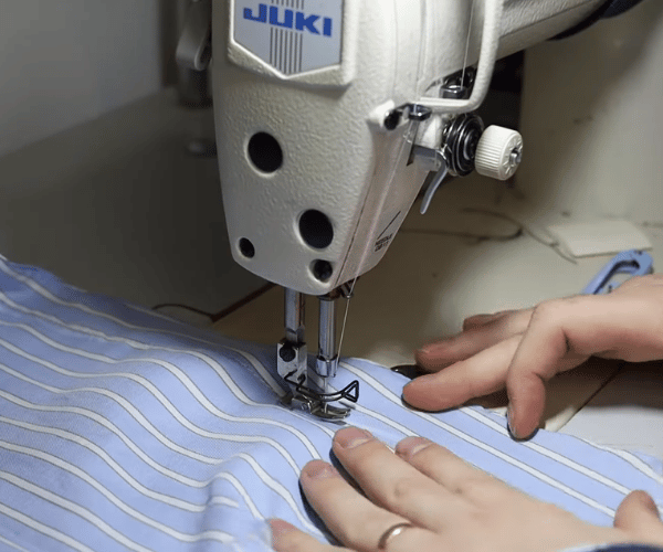 Custom shirt production process