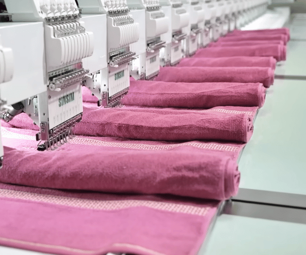 Custom towel production process