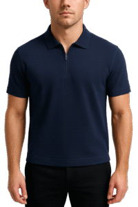 Zipper polo shirt | custom polo shirts manufacturer