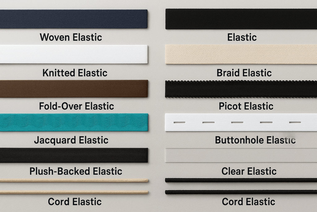 Elastic bands for clothing manufacturing