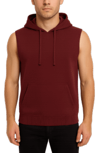 Sleeveless hoodie for gym and workout brands – custom printing
