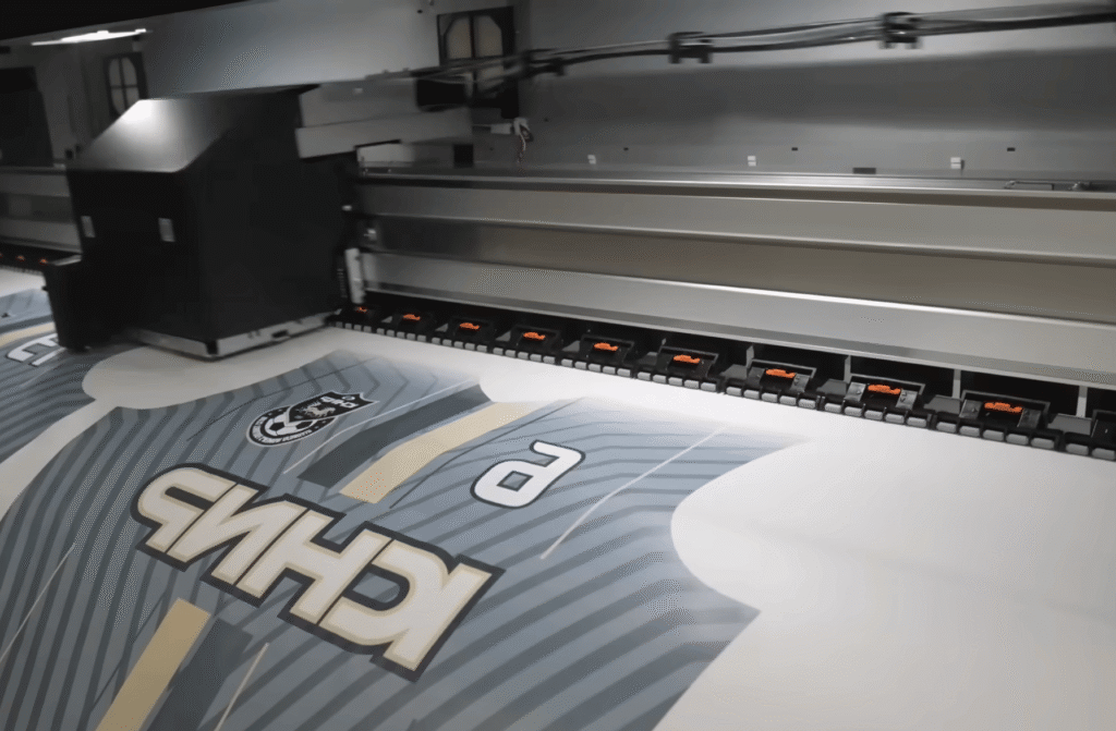 Sublimation printing for sportswear and polyester garments